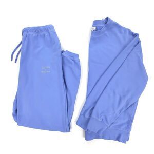 SPLENDID Wild One All-Gender Crewneck Pullover Co-ord Jogger Sweatsuit Moonstone